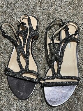Zara Woman Sparkly Sandals 8
